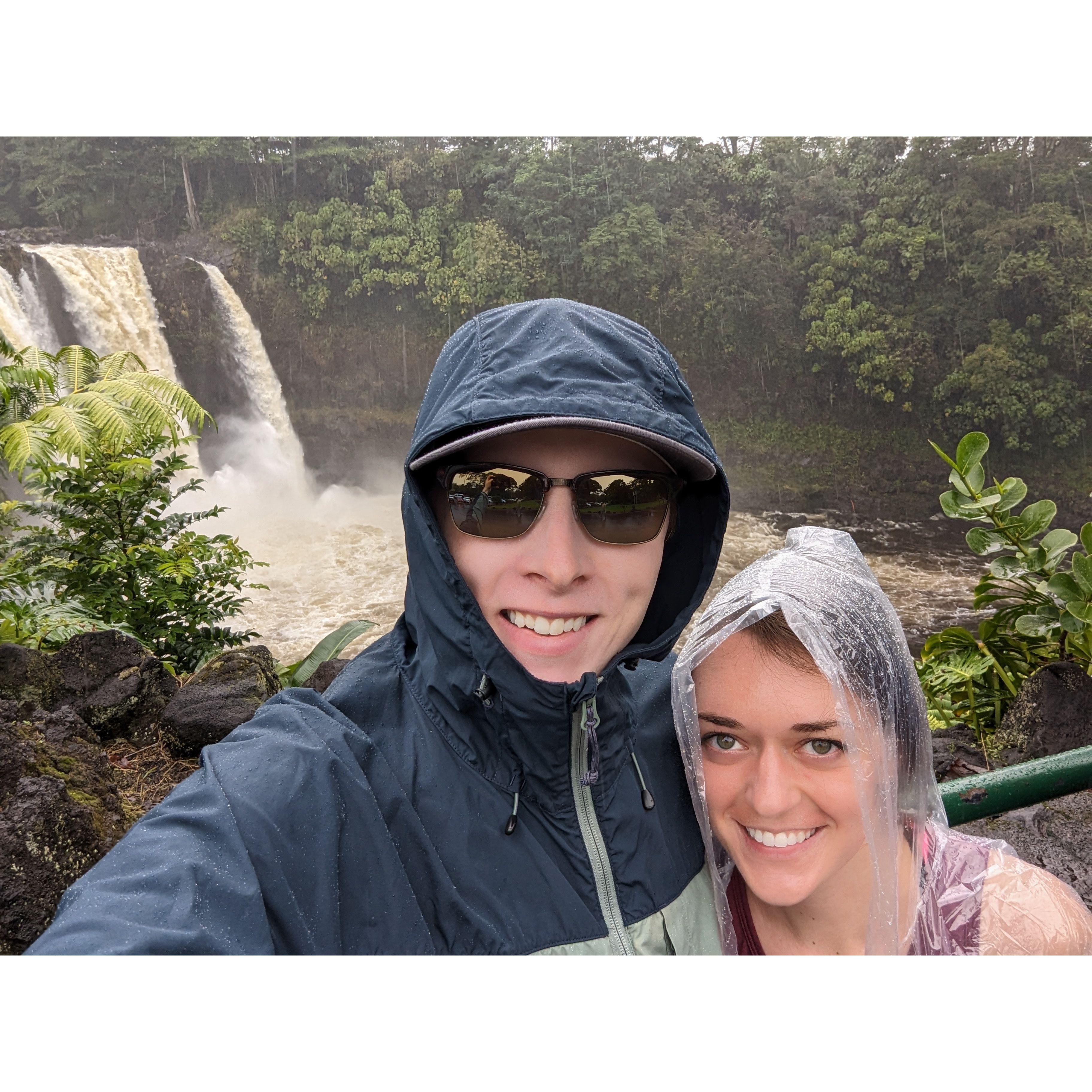 Rainbow Falls on the rainy side of Kona Island - February 2023