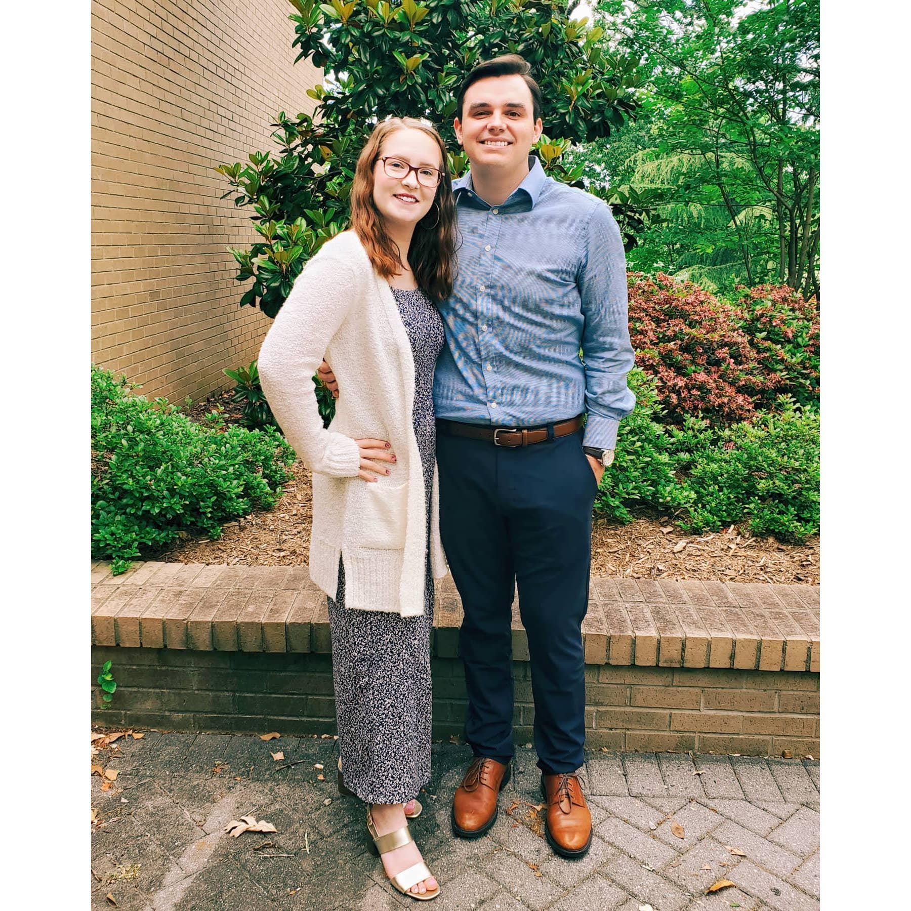 Tanner's graduate school graduation celebration!