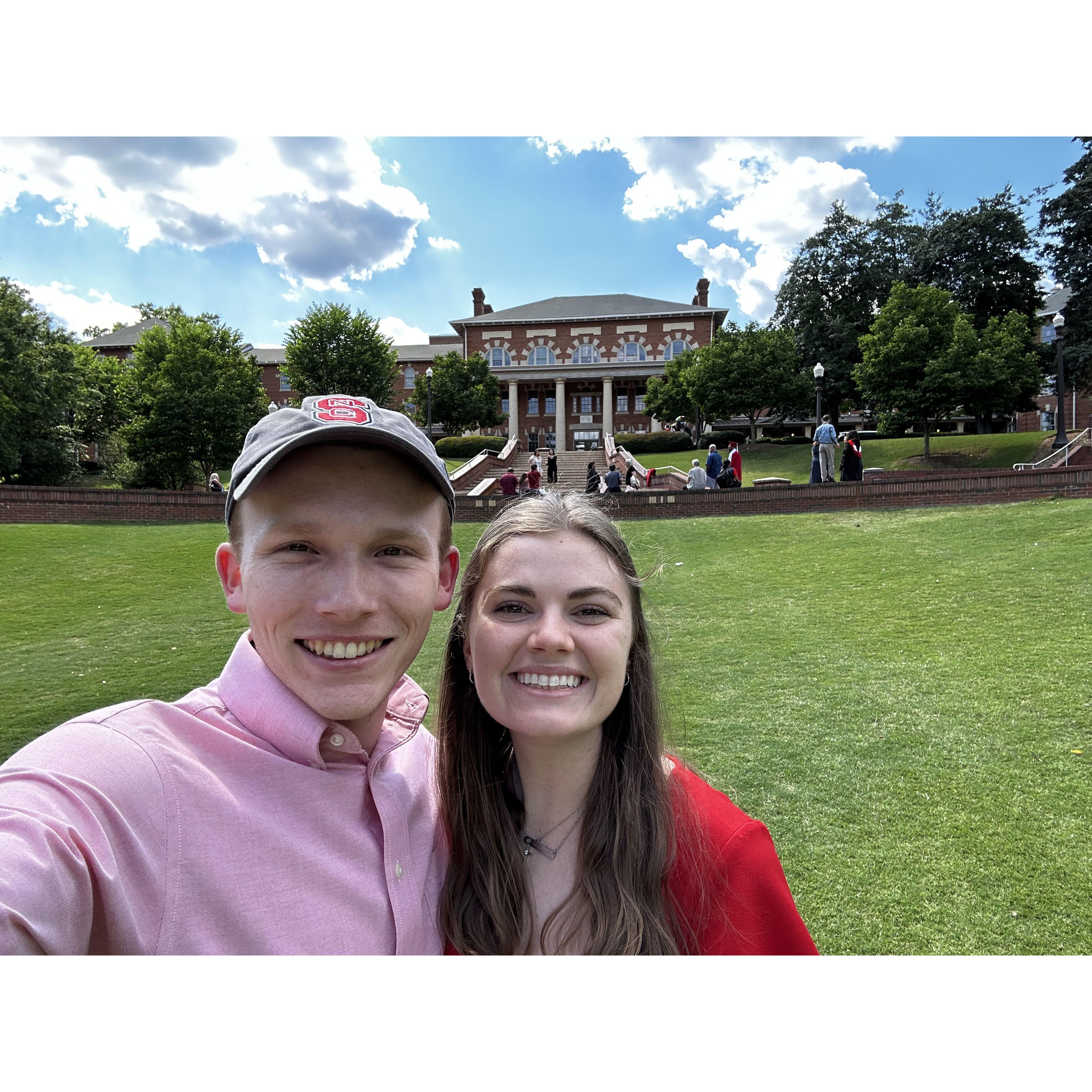 At NC State - Matthew’s Alma Mater