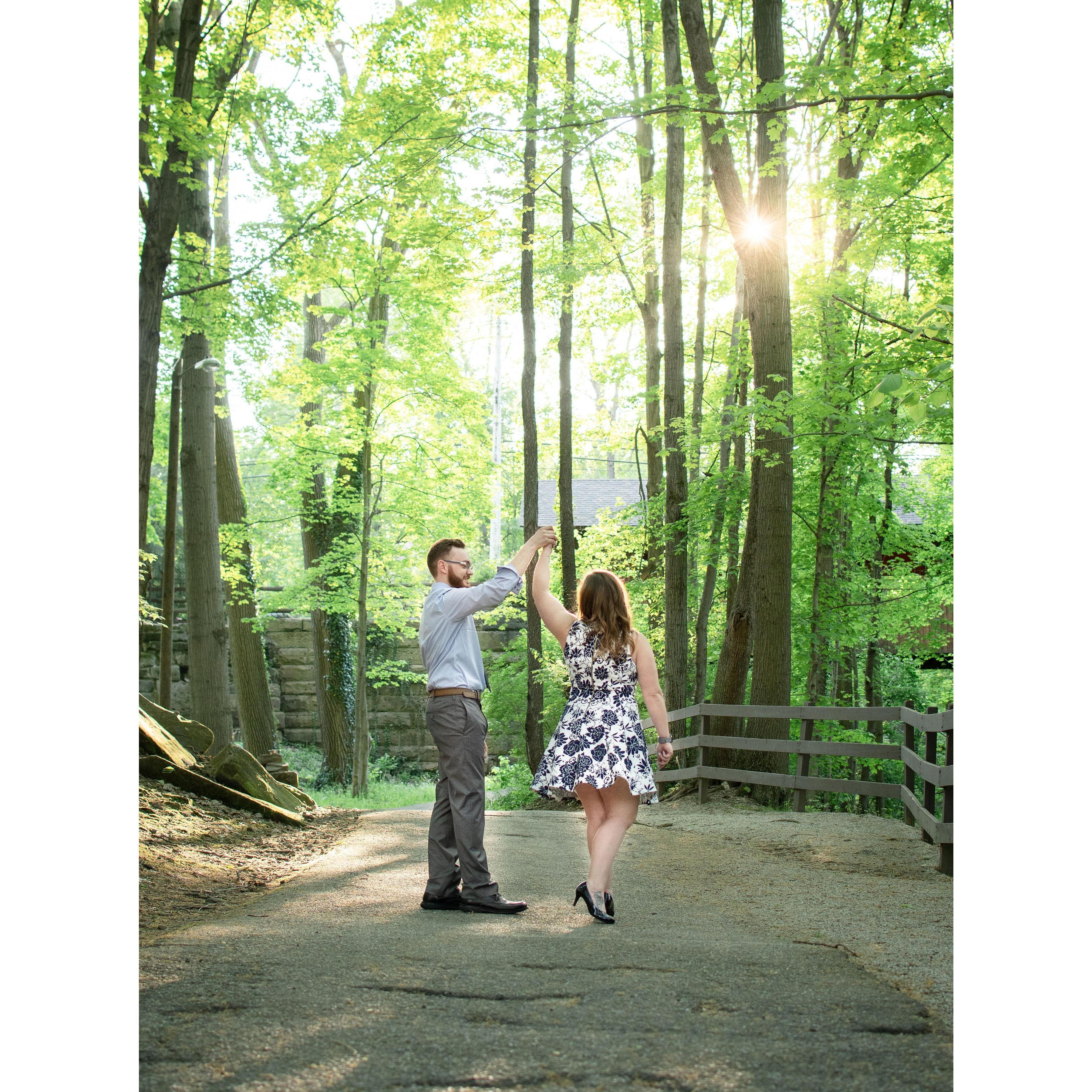 A beautiful photo and another one of my favorites, but to be honest, we were really awkward when taking this.