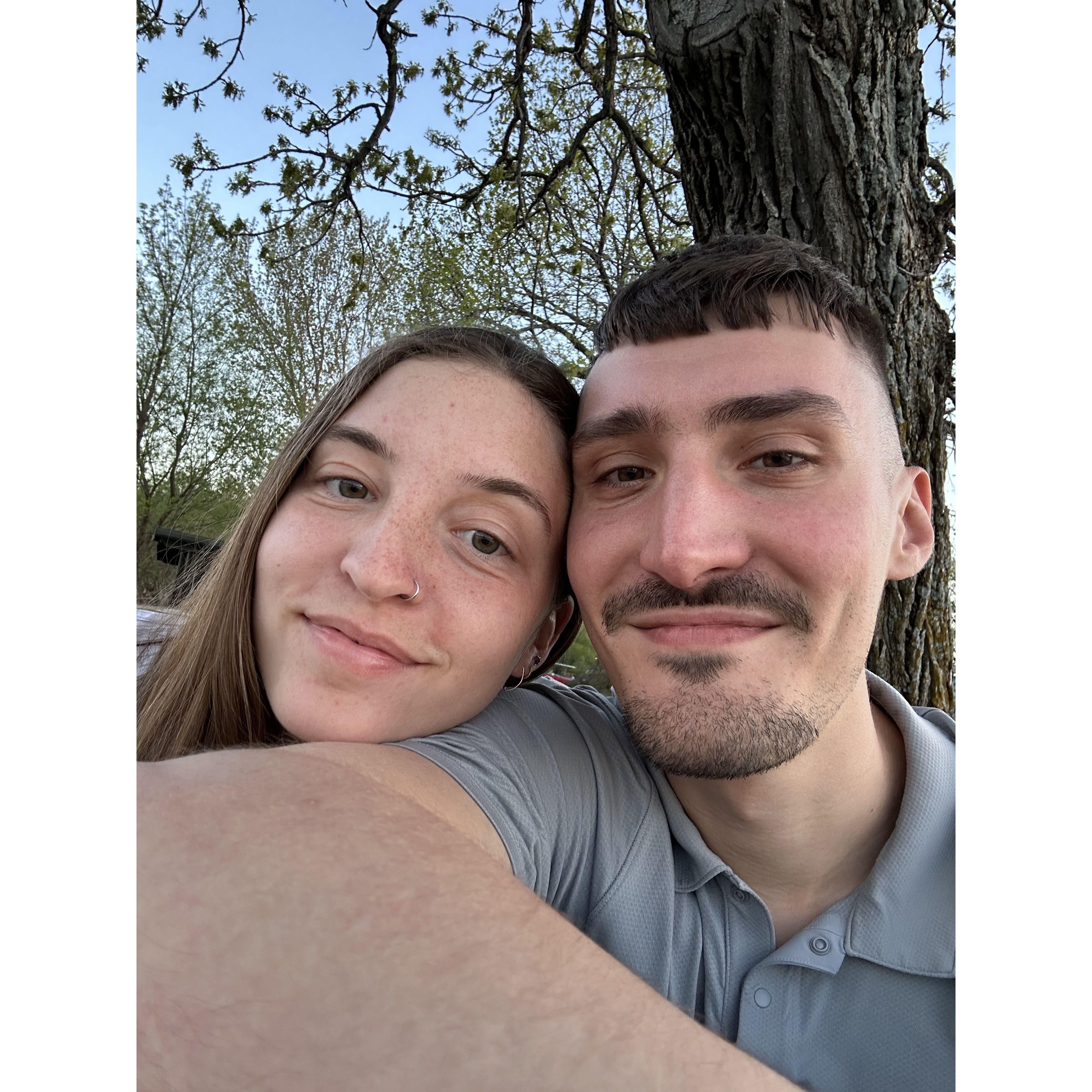 not long after we first started dating, we took a walk around medicine lake together and talked about our future together