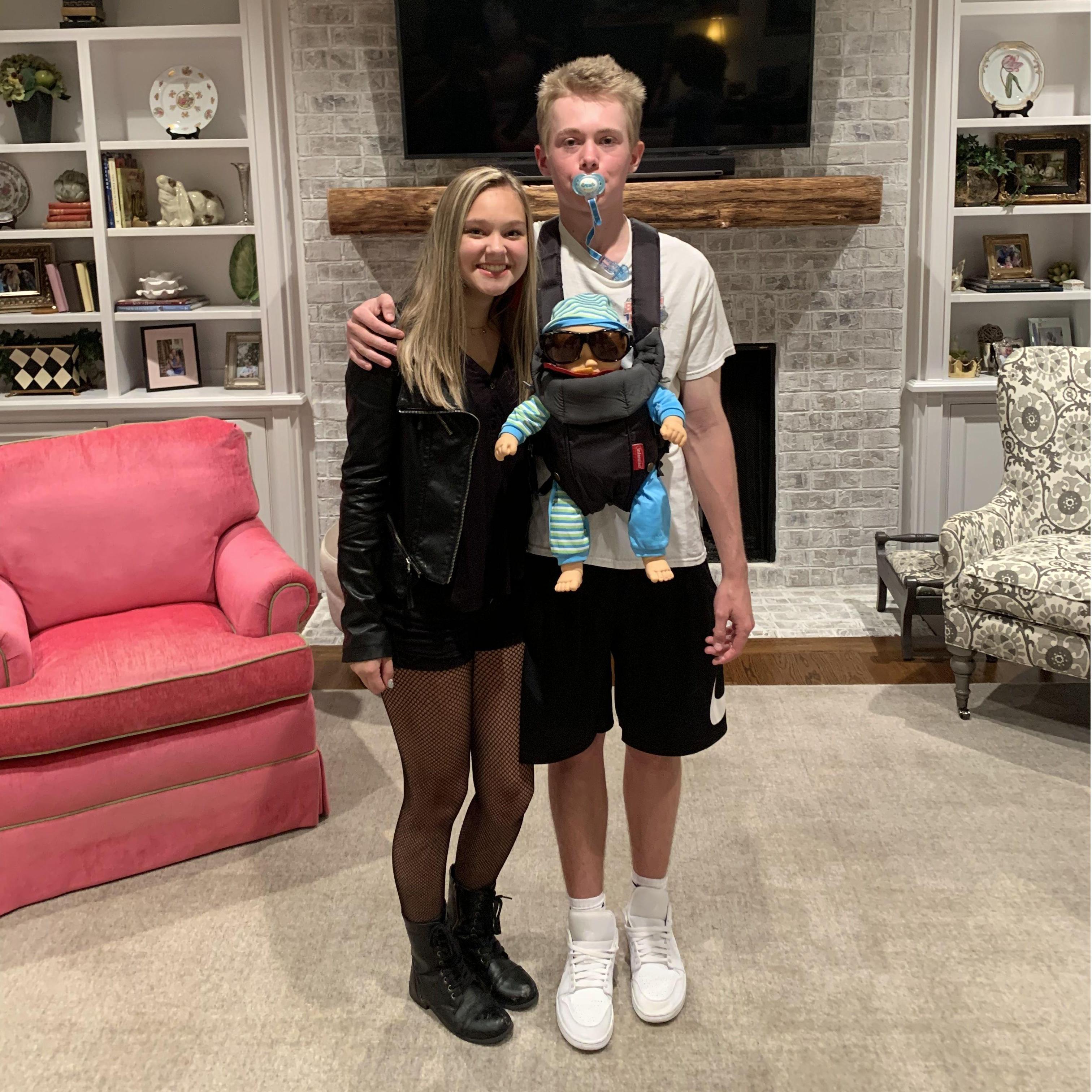 Halloween party at Lucy's house in 2019 when we were just friends!