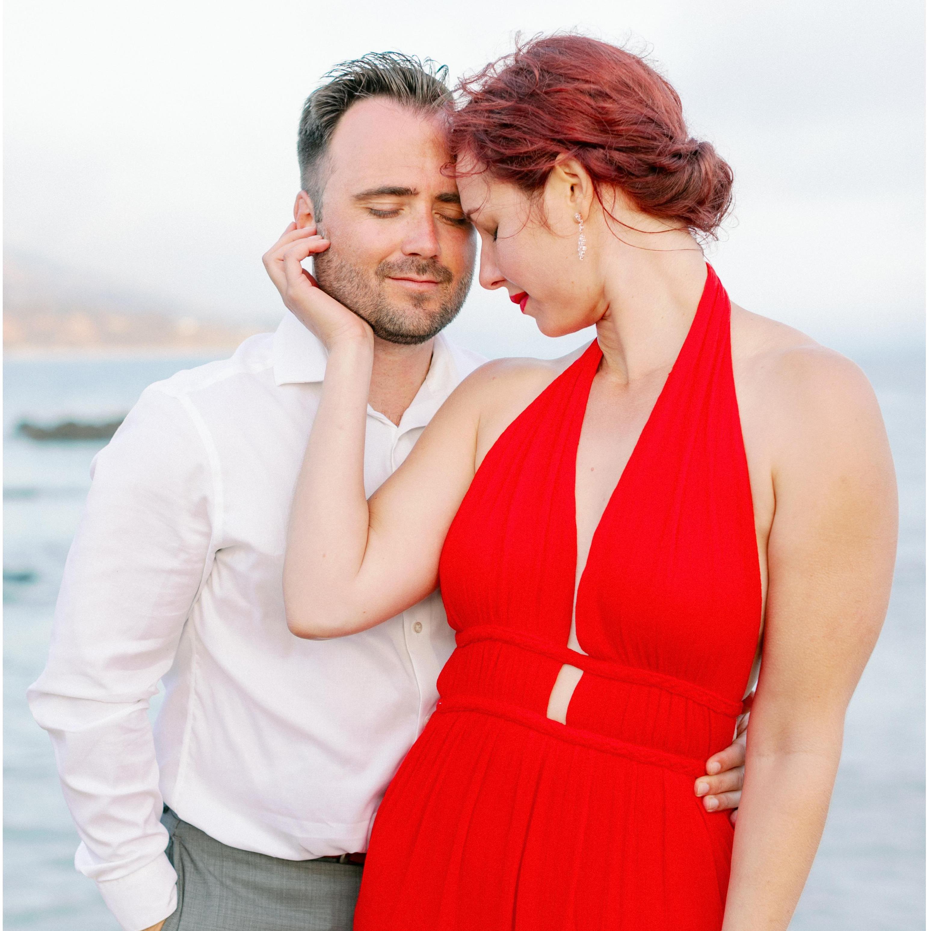 Malibu engagement photo