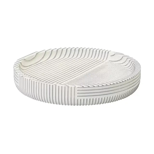 Studio 3B™ Cross Hatch Vanity Tray in Coconut Milk