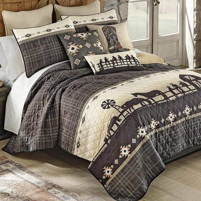 Sunset Ranch Quilt Bed Set - King