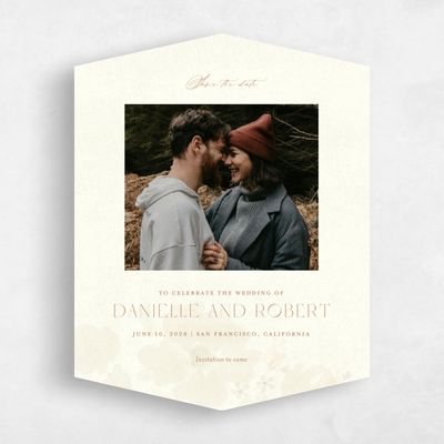 Yellow Diamond Wedding Save the Date - Elidure Photo