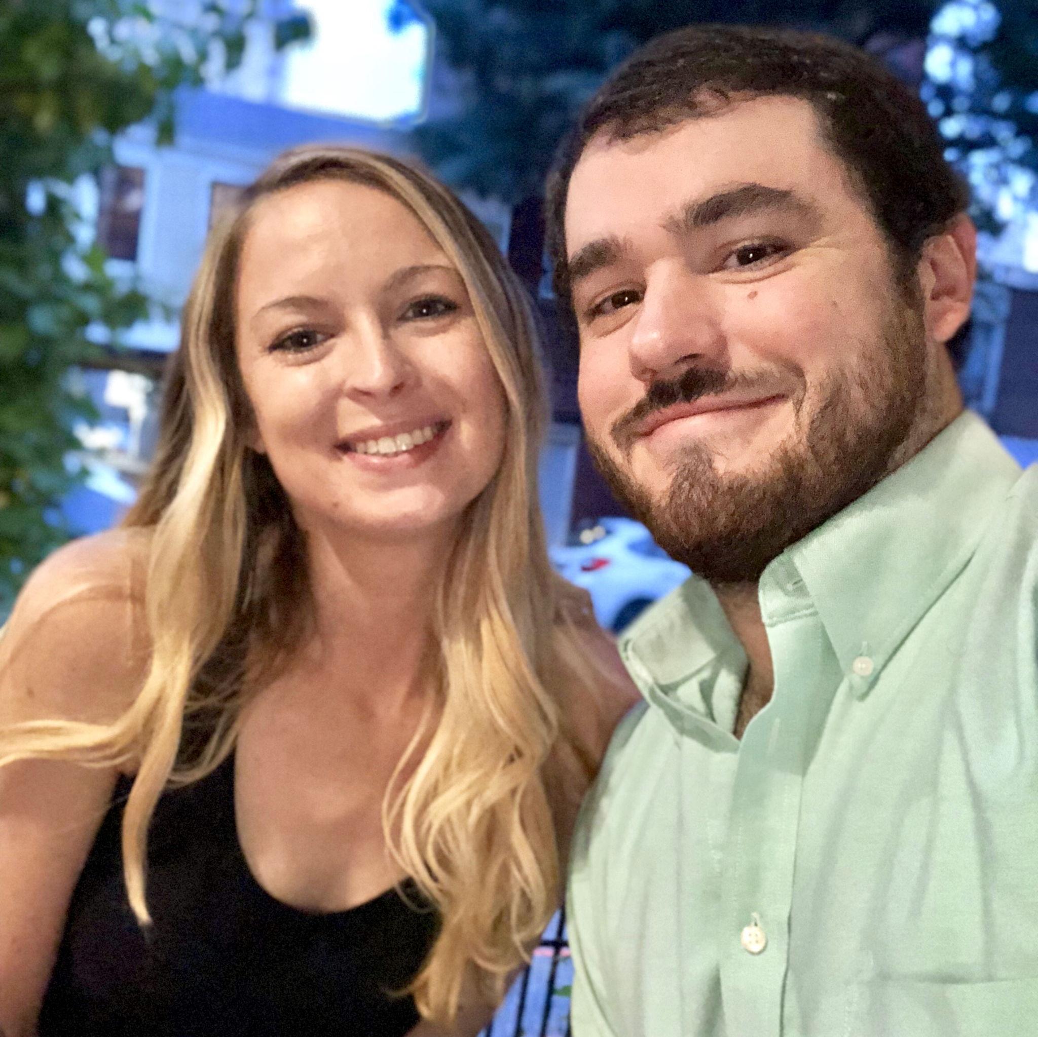 2018: Libby and Joe enjoyed living together in downtown Albany. This photo was taken at our favorite Italian restaurant: Bongiorno's.