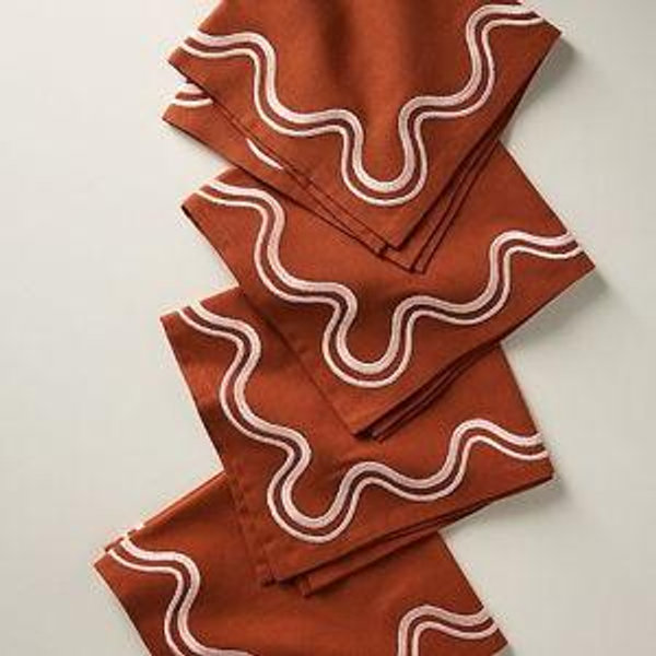 Madeline Napkins, Set of 4 | Paprika