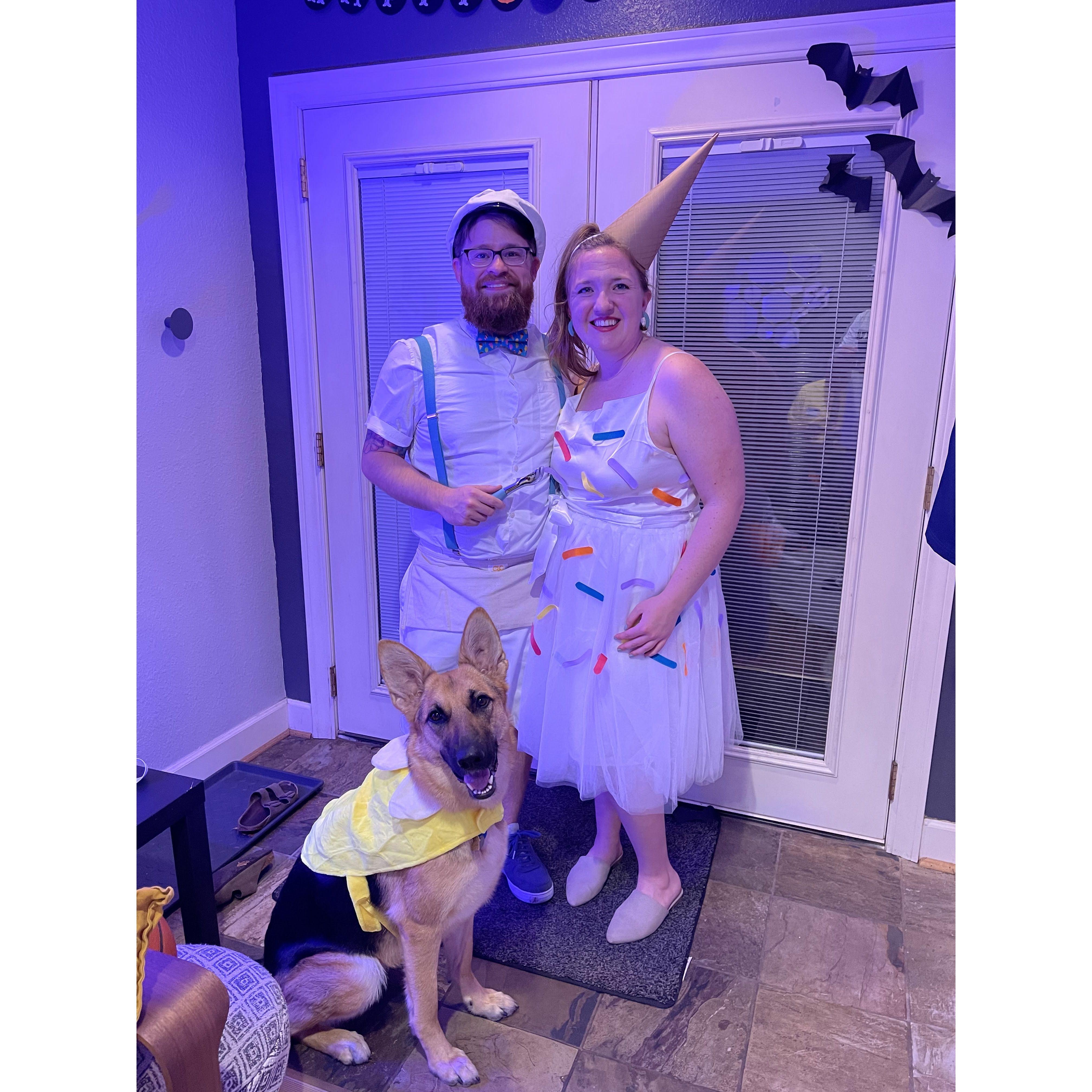 Costume party for Mike's birthday