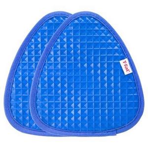 2pk Teal Waffle Silicone Pot Holder (7.5x8.25) - T-Fal