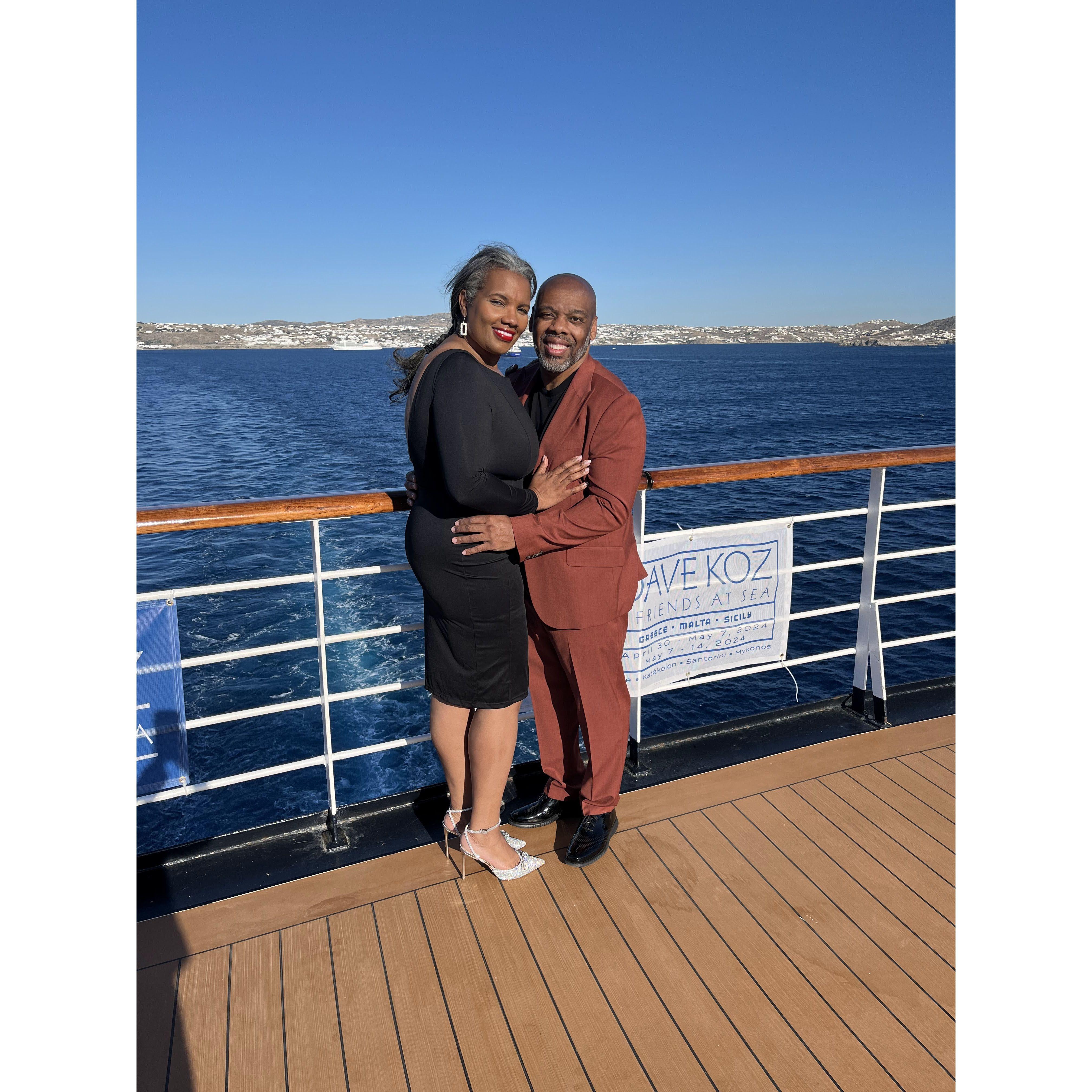 On the Dave Koz cruise...