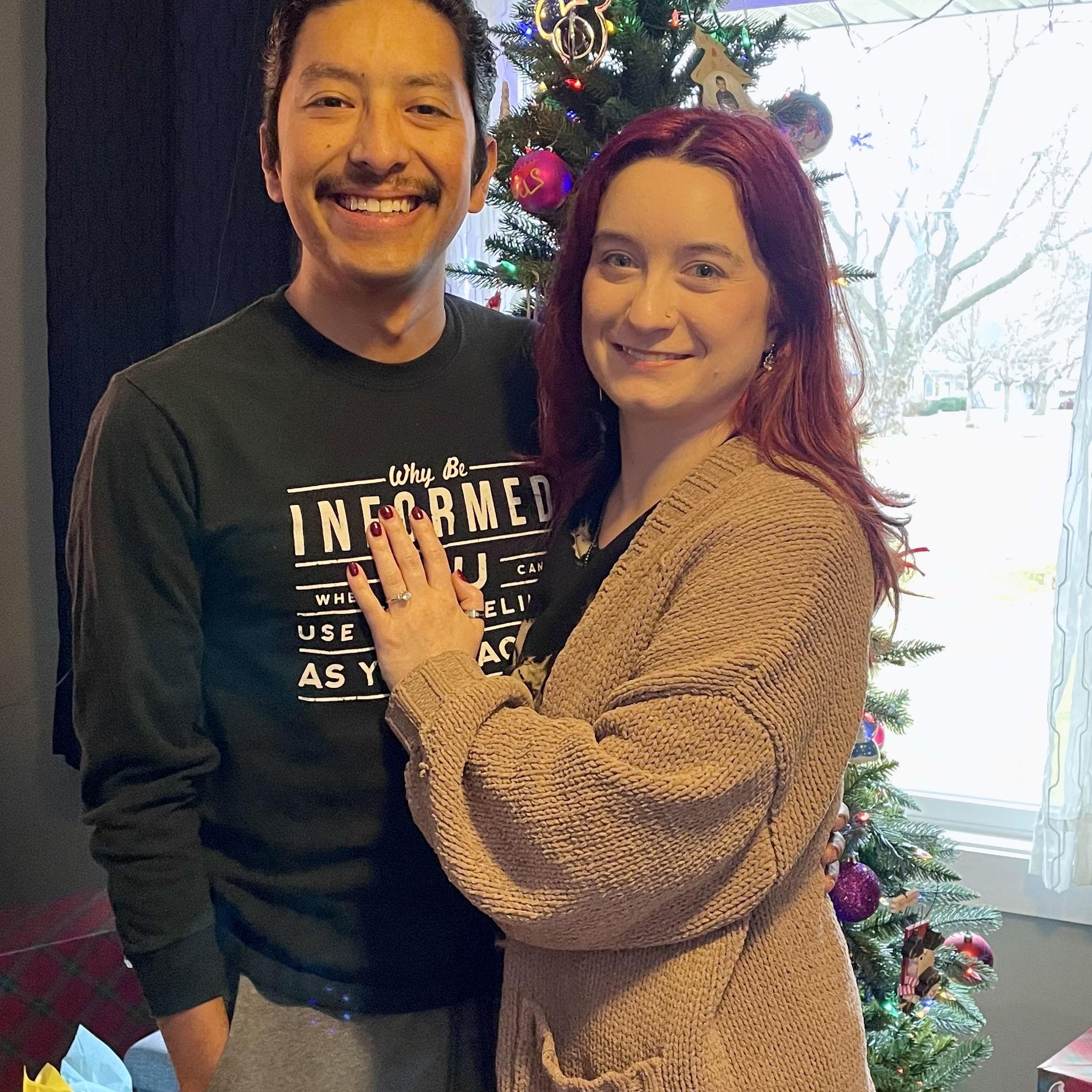 The day after we got engaged