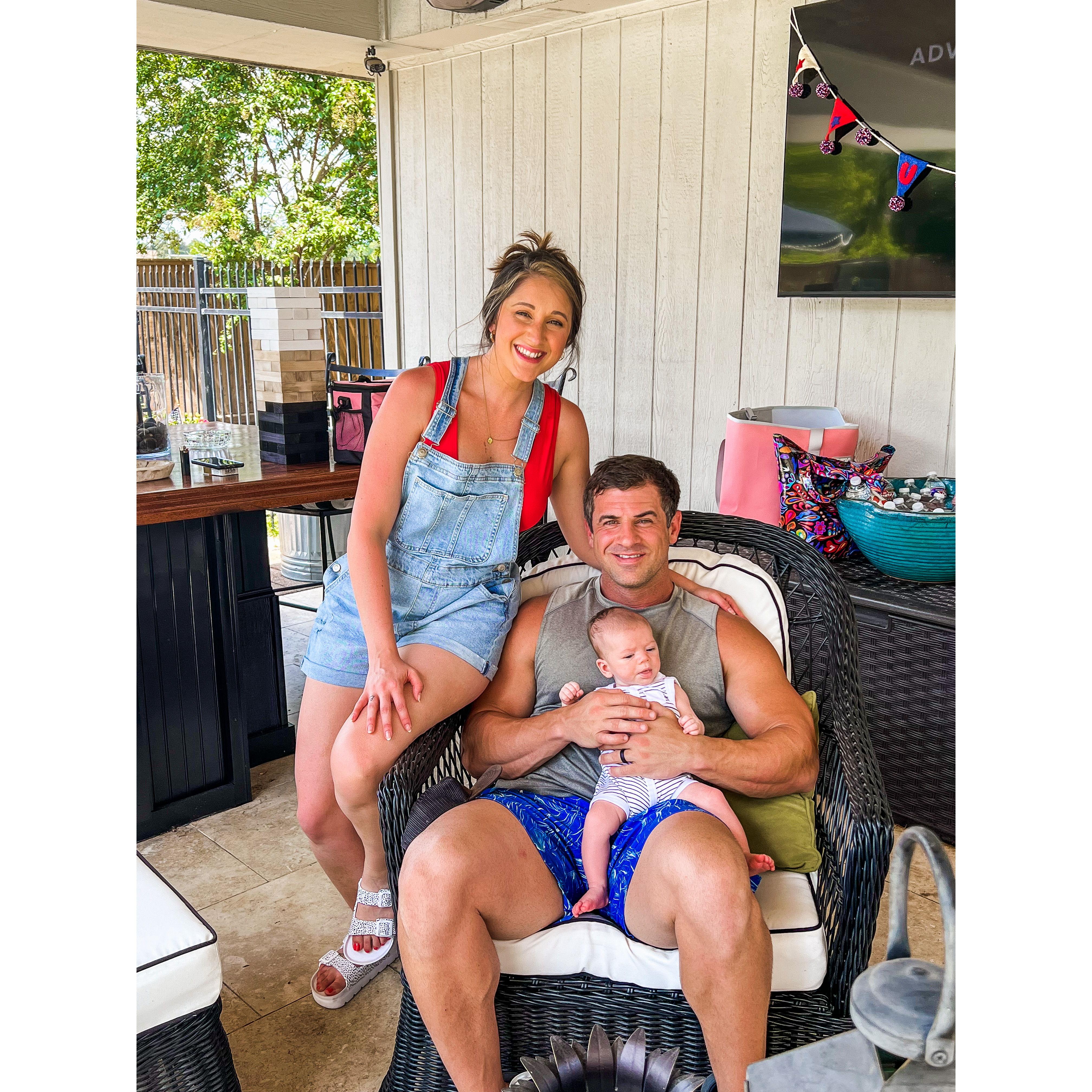 Kai's first 4th of July! Did you know that Kyle asked Jacquie to be his girlfriend on July 4, 2019? She agreed.