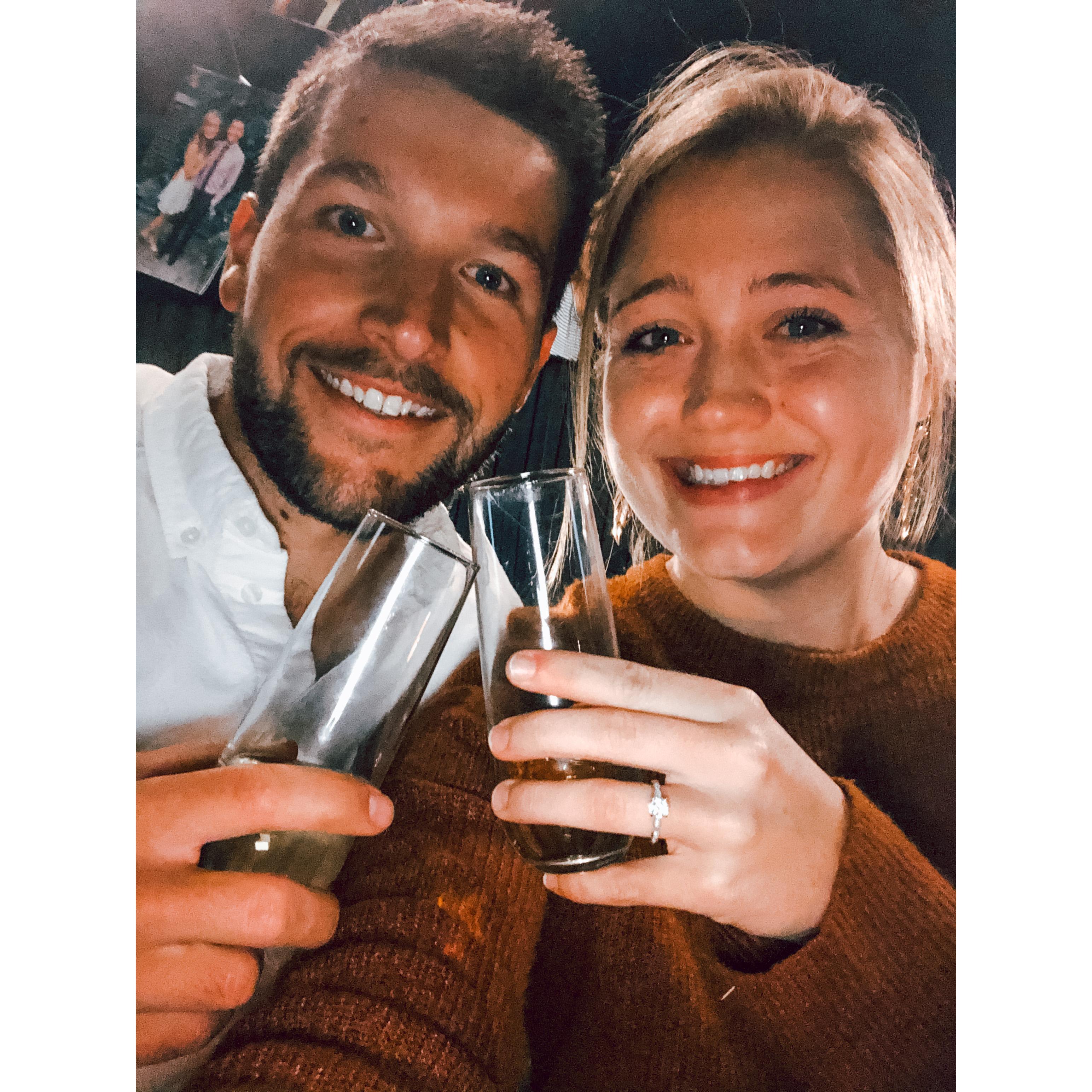 The night we got engaged
