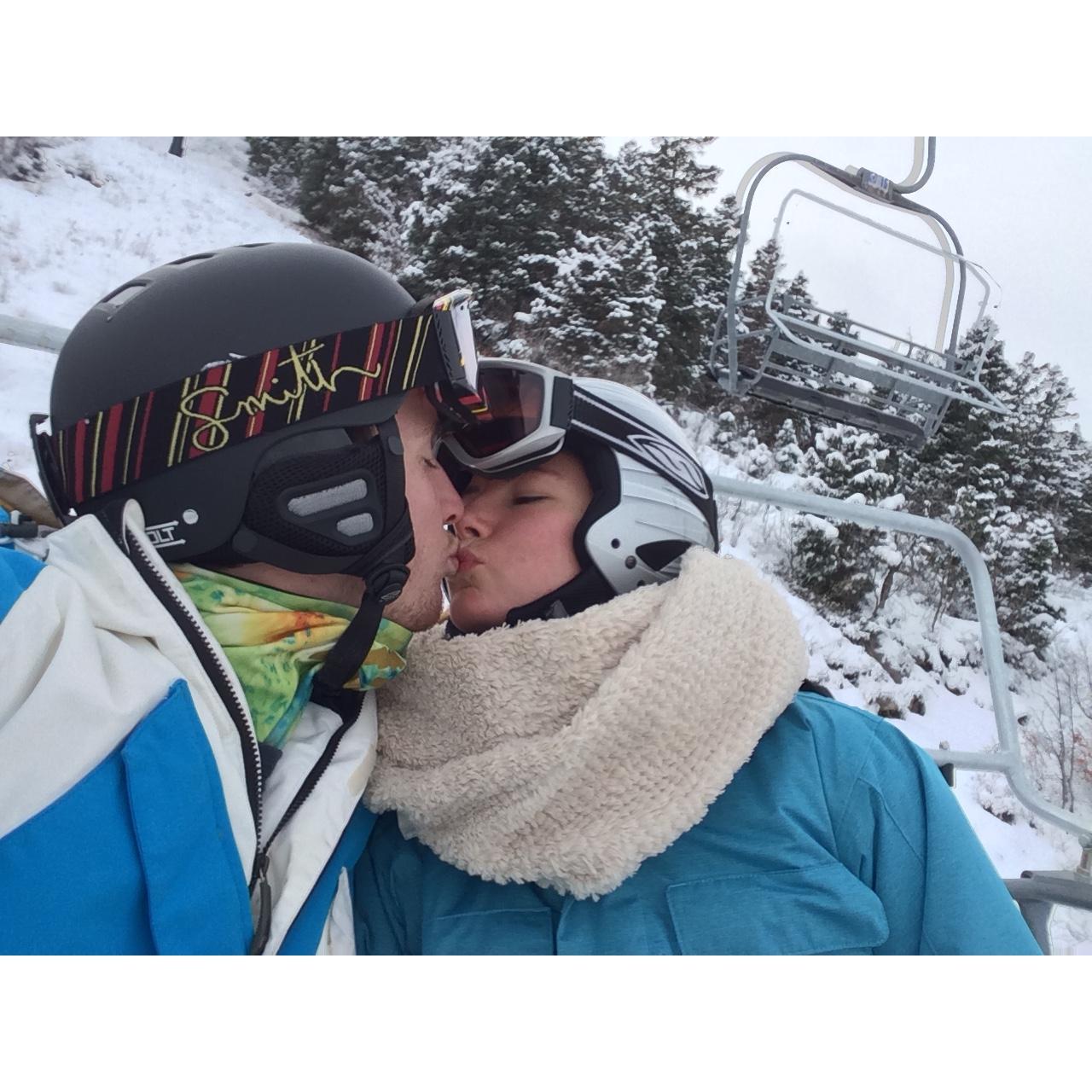 One year anniversary in Park City, Utah
(Francis, father of the bride, joined us for good measure)