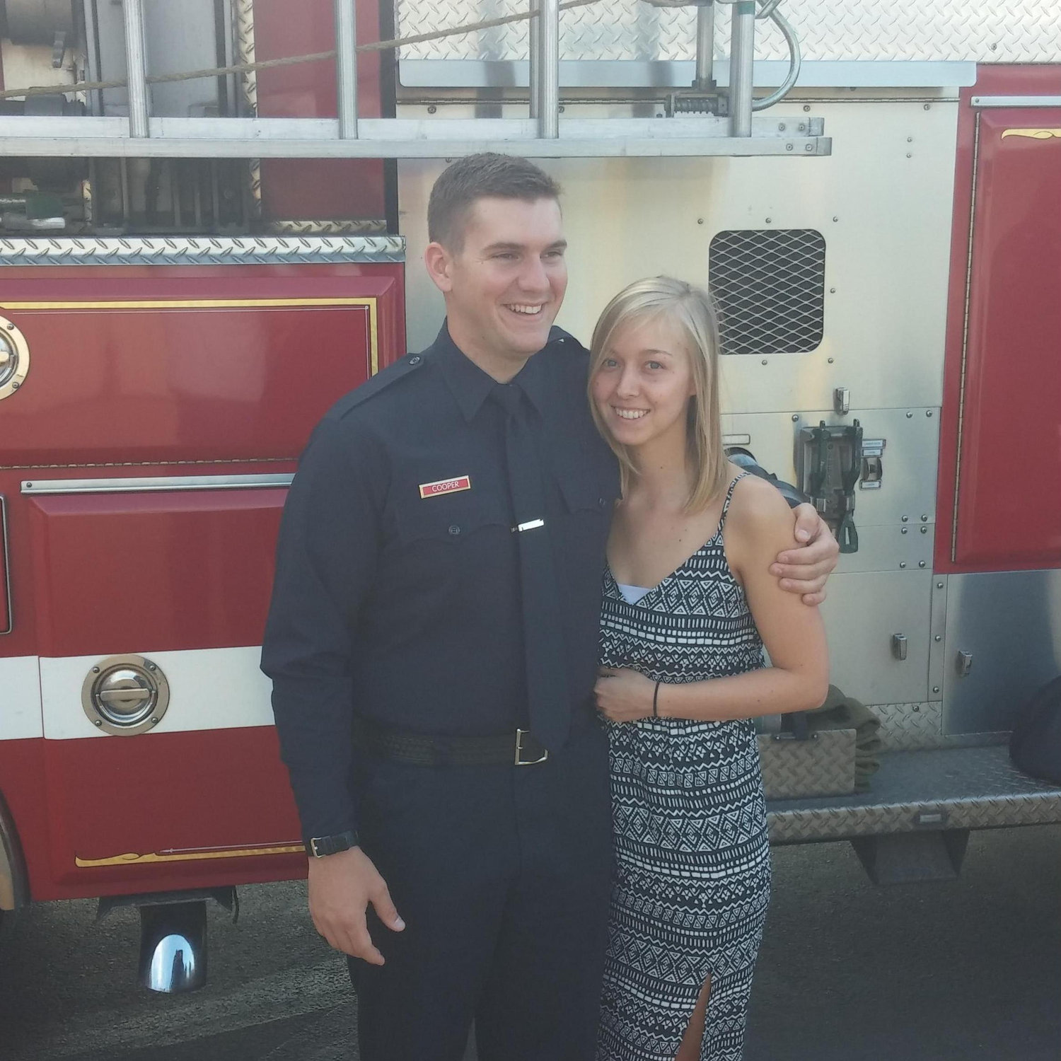 John graduating from the Fire Academy in 2015