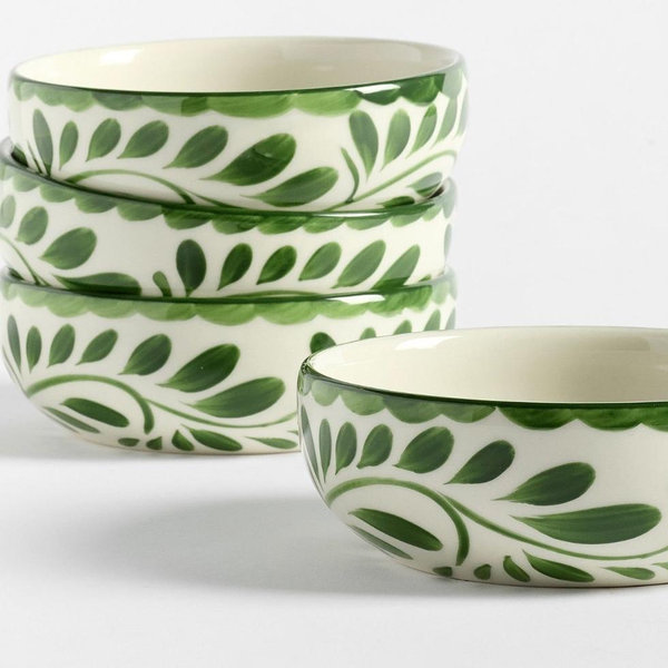 Puebla Porcelain Soup Bowls - Set of 4