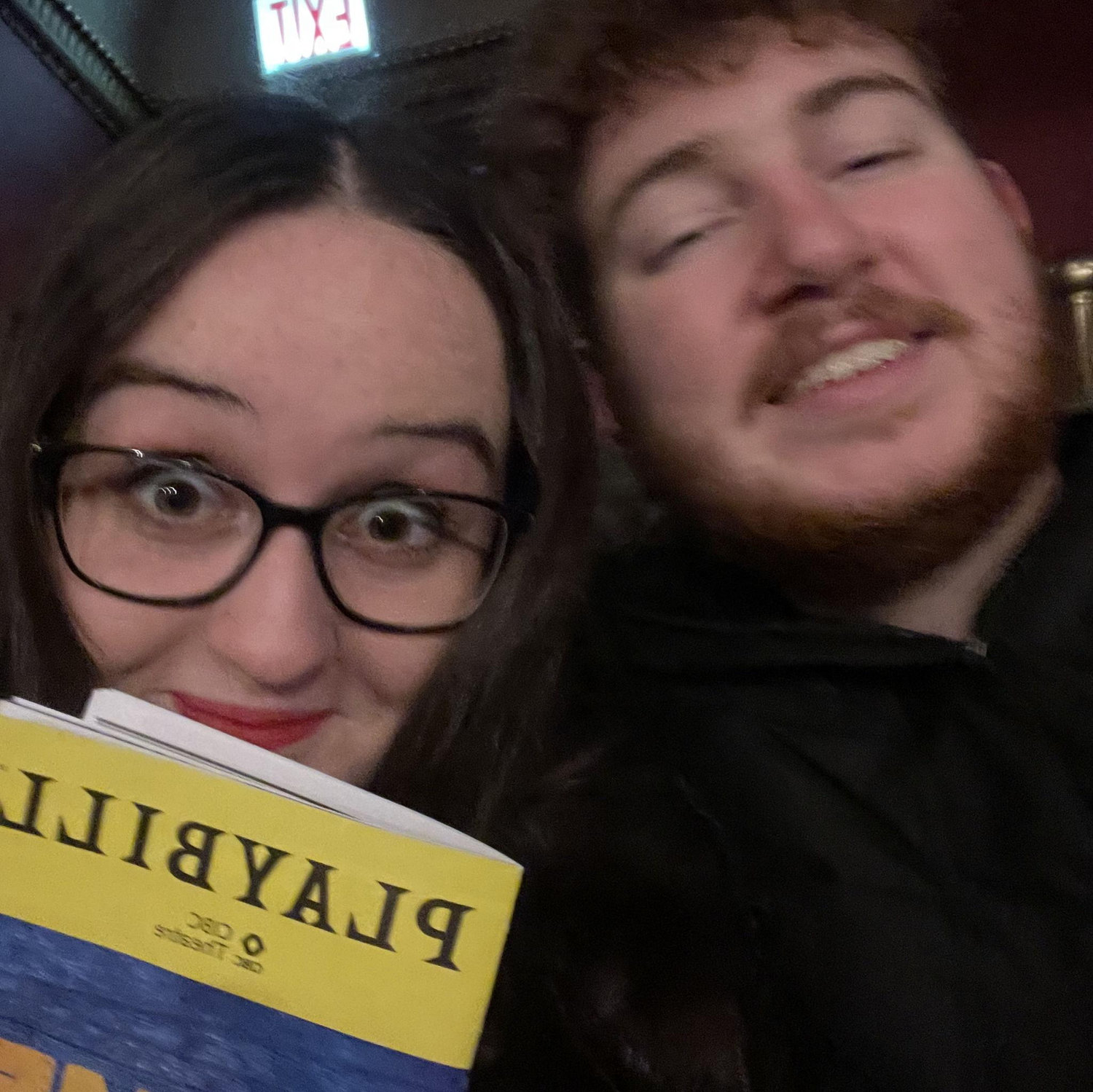 Our best date: watching Anna's favorite Broadway show (Come From Away) -- January 2025