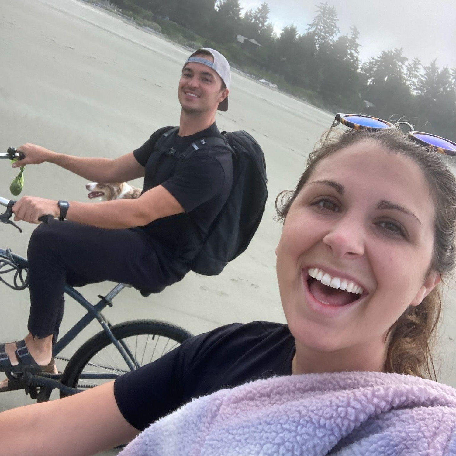 Pretty sure all 4 of us still dream of the days biking on the never ending beaches in Tofino