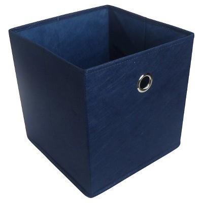 Fabric Cube Storage Bin Blue 11" - Room Essentials™