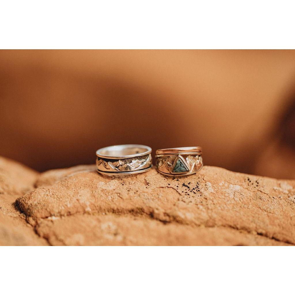 Our rings from Ouray Silversmiths