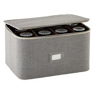 Brown Twill Stemware Storage Case