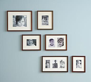 Wood Gallery in a Box Frames, Espresso Stain Frames - Set of 6