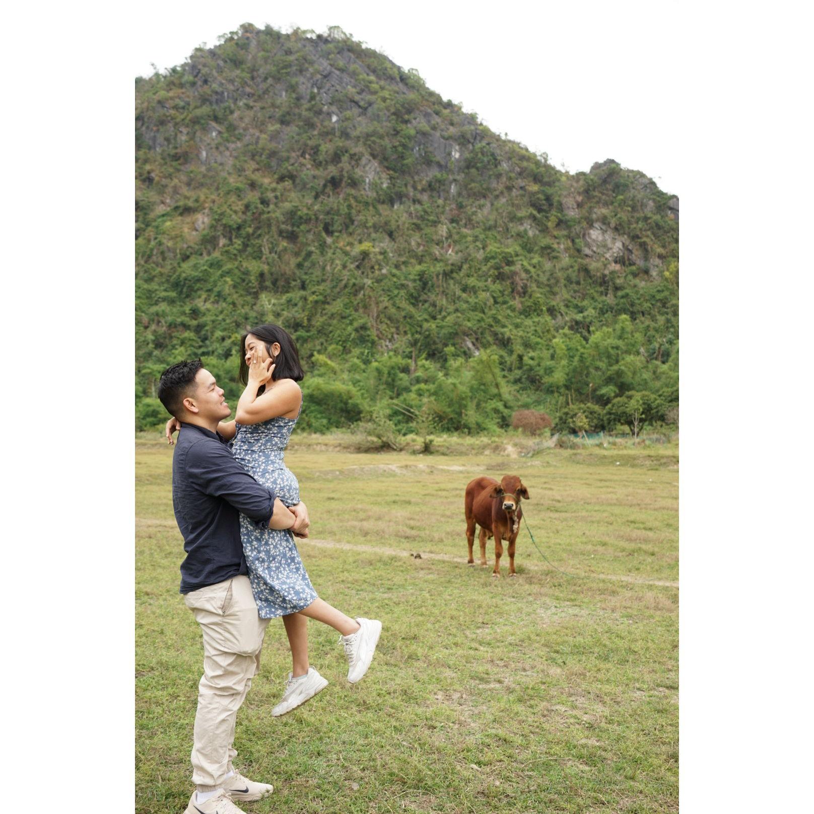 The one where they get Engaged - Location: Vietnam ( Where we both came from)