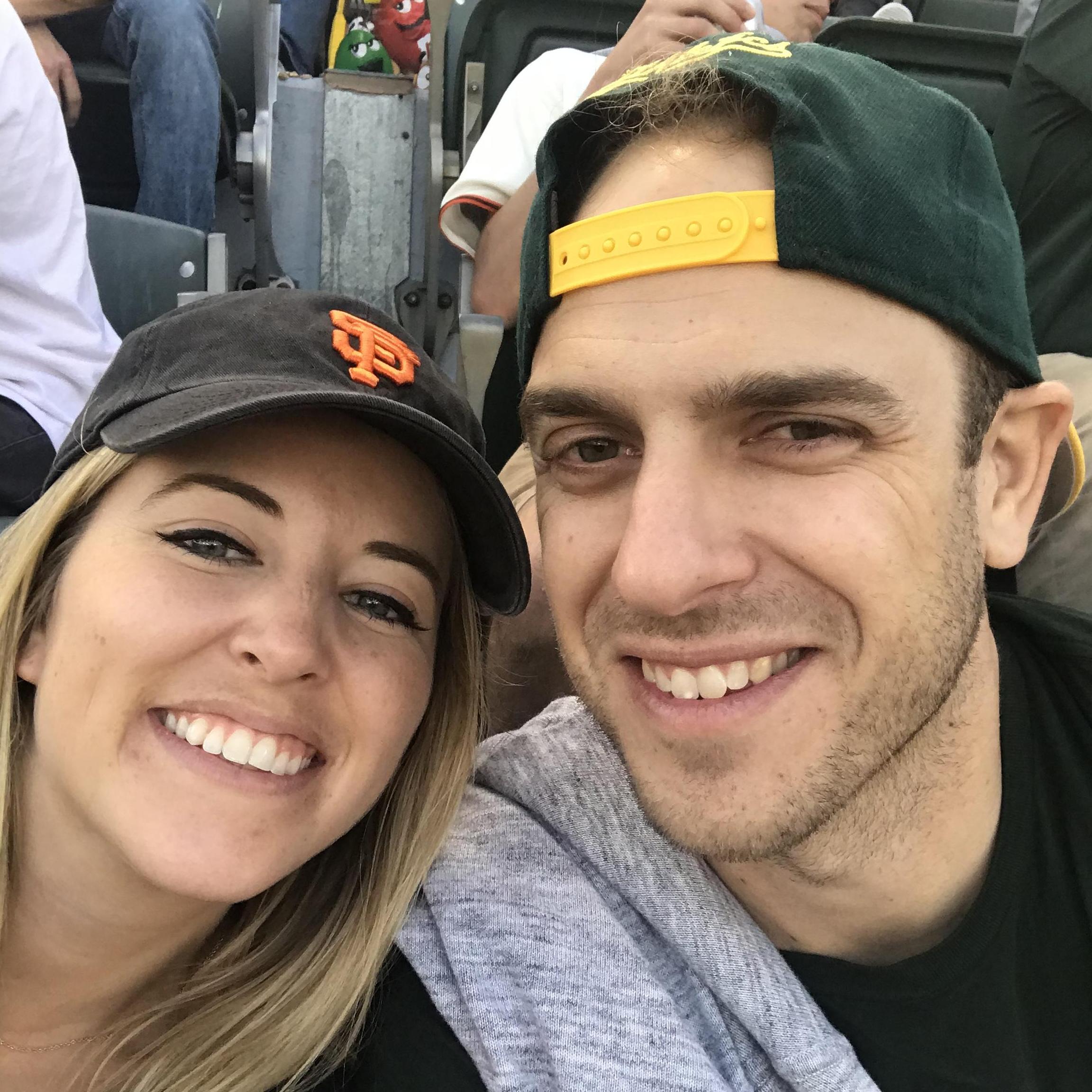 One of many A's games (GO GIANTS!)