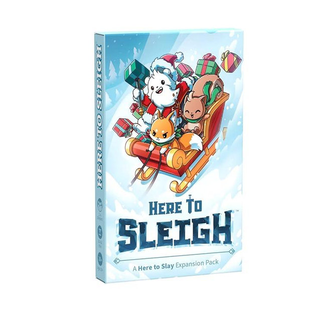 Unstable Games - Here to Slay: Here to Sleigh Holiday Expansion Pack - Strategic role playing card game for kids, teens, & adults - 2-6 players, Ages 10+ - Great for the Holidays