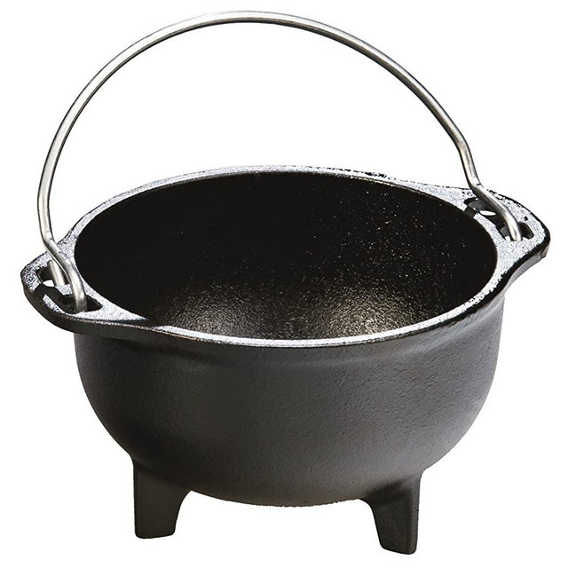 Lodge HCK Country Kettle, Cast Iron, 1 pint, Black