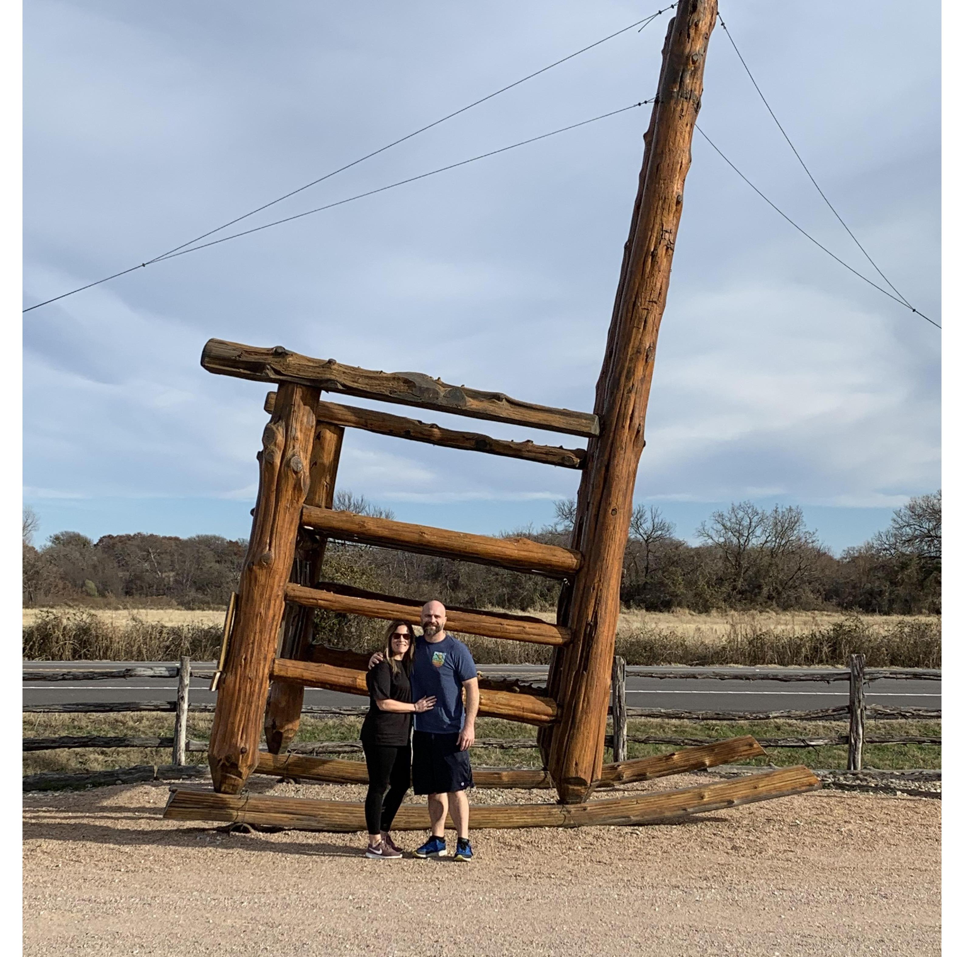 World's Largest Cedar Rocking Chair in Lipan, Texas