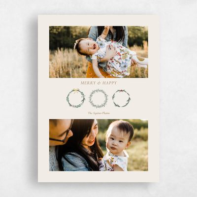 Beige Standard Holiday Card - Duval Photo