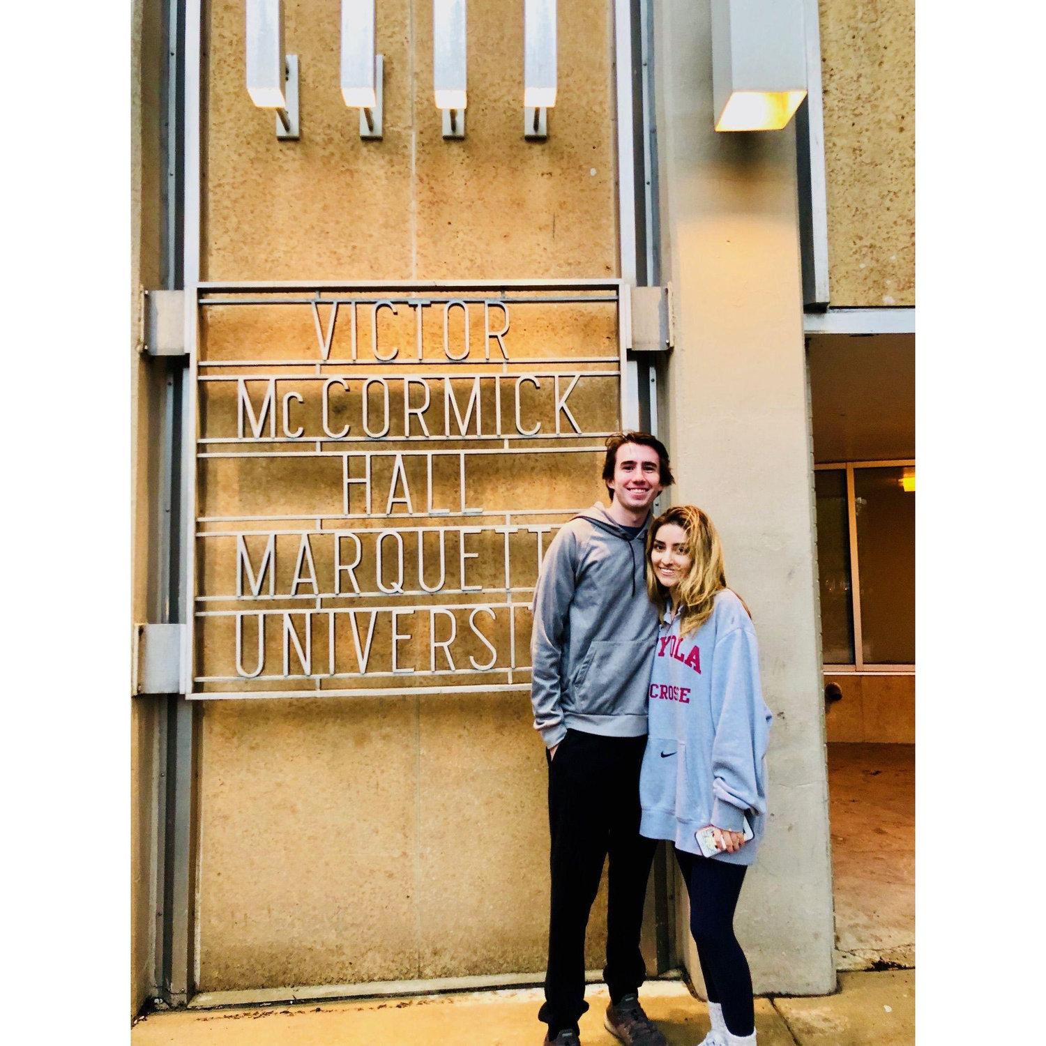 Freshman year at our dorm McCormick Hall - where it all began! 05/11/18