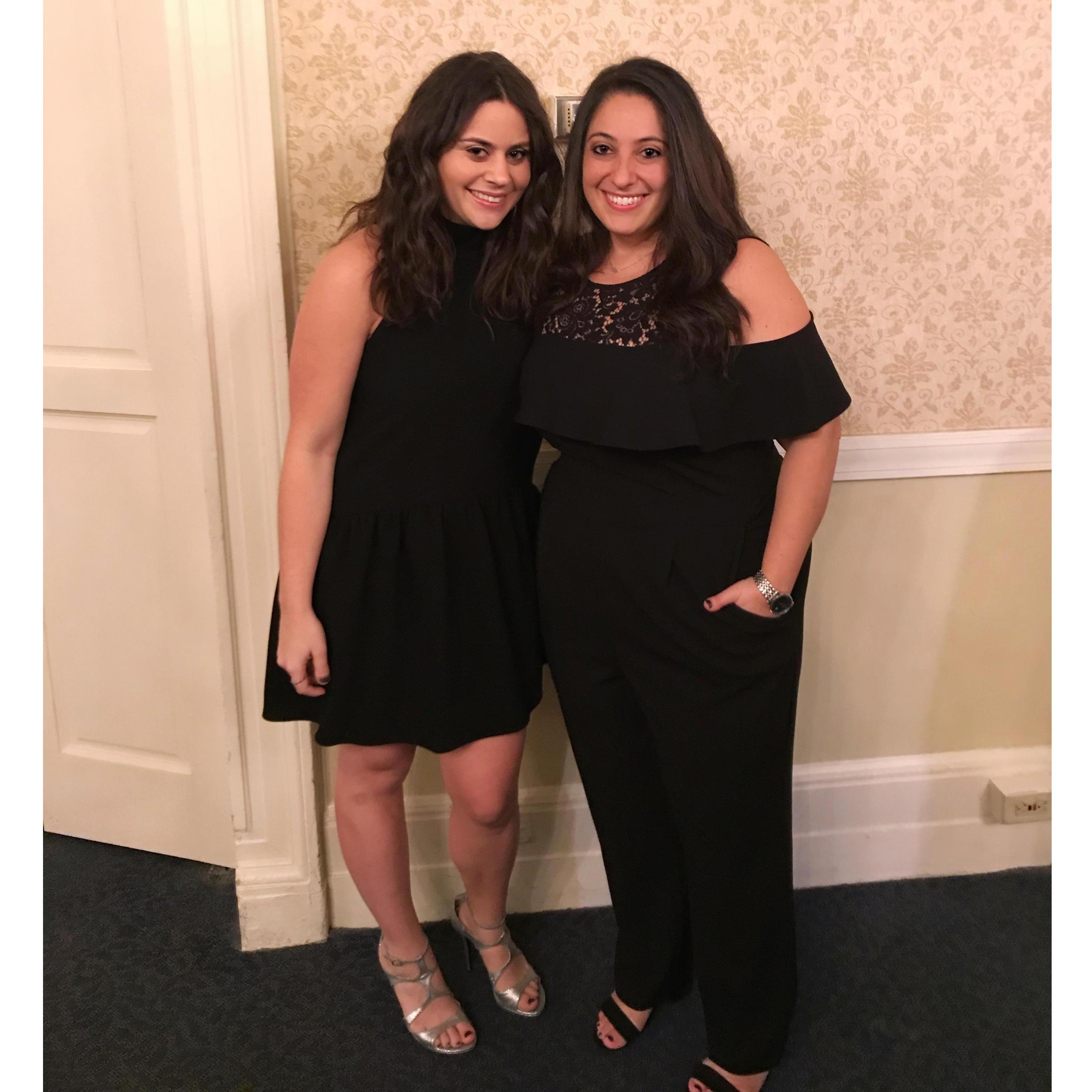 proud aunts at bailey's bat mitzvah