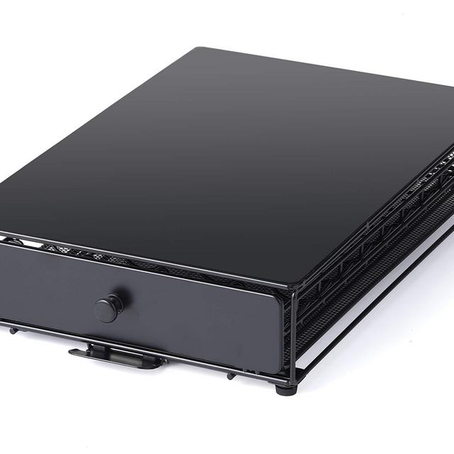 Nifty Vertuoline Rolling Coffee Pod Drawer – Satin Black Finish, 40 Pod Capsule Holder, Compact Under Coffee Pot Storage, Office or Home Kitchen Counter Organizer