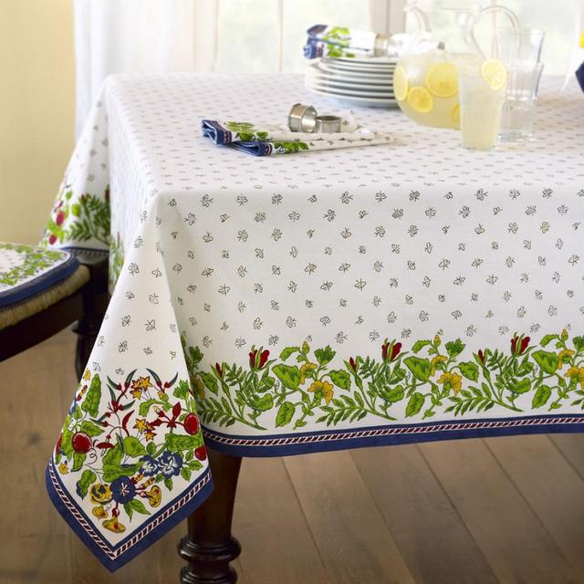 Provence Tablecloth, White