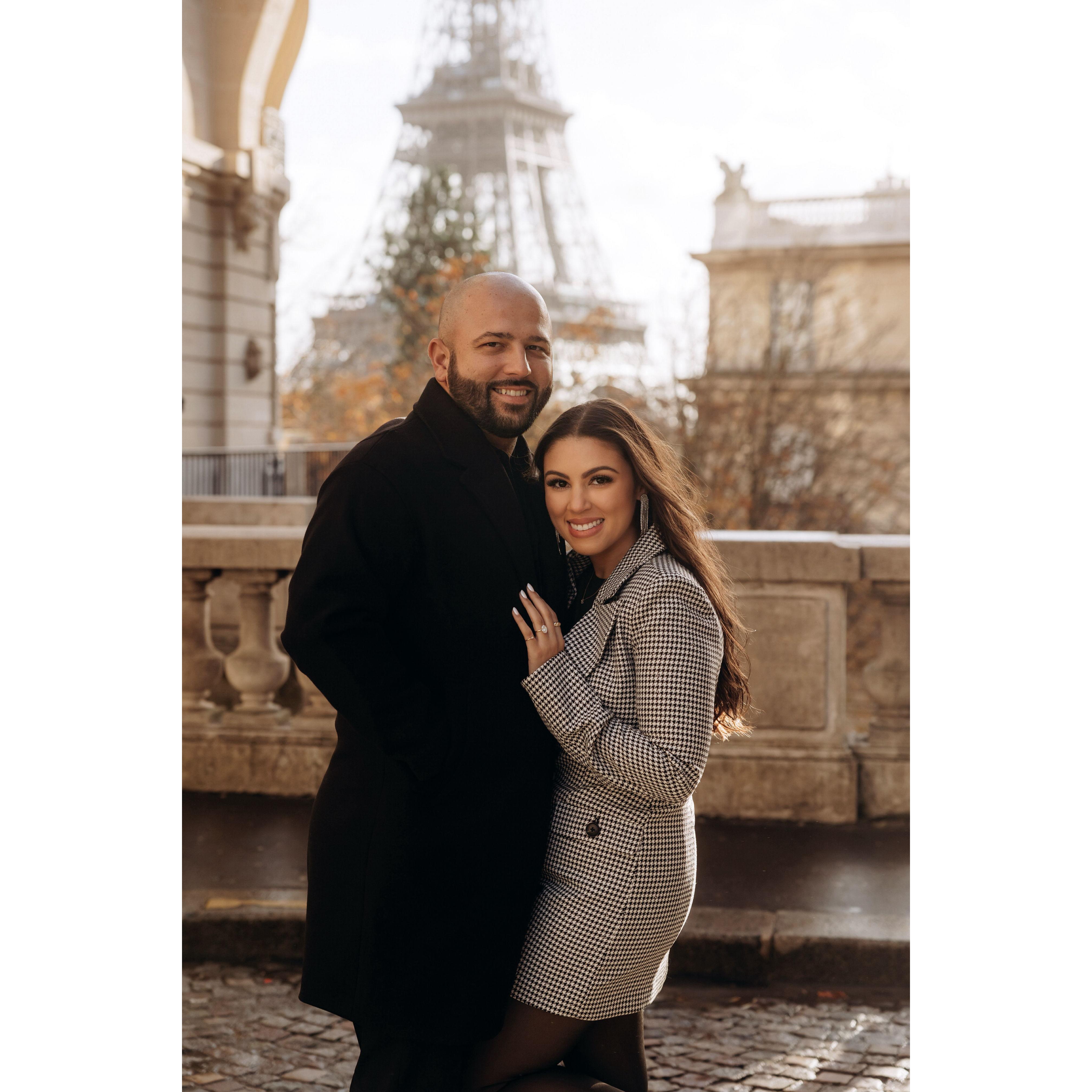 Photoshoot we had in Paris the day after we got engaged! BEST TRIP EVER!