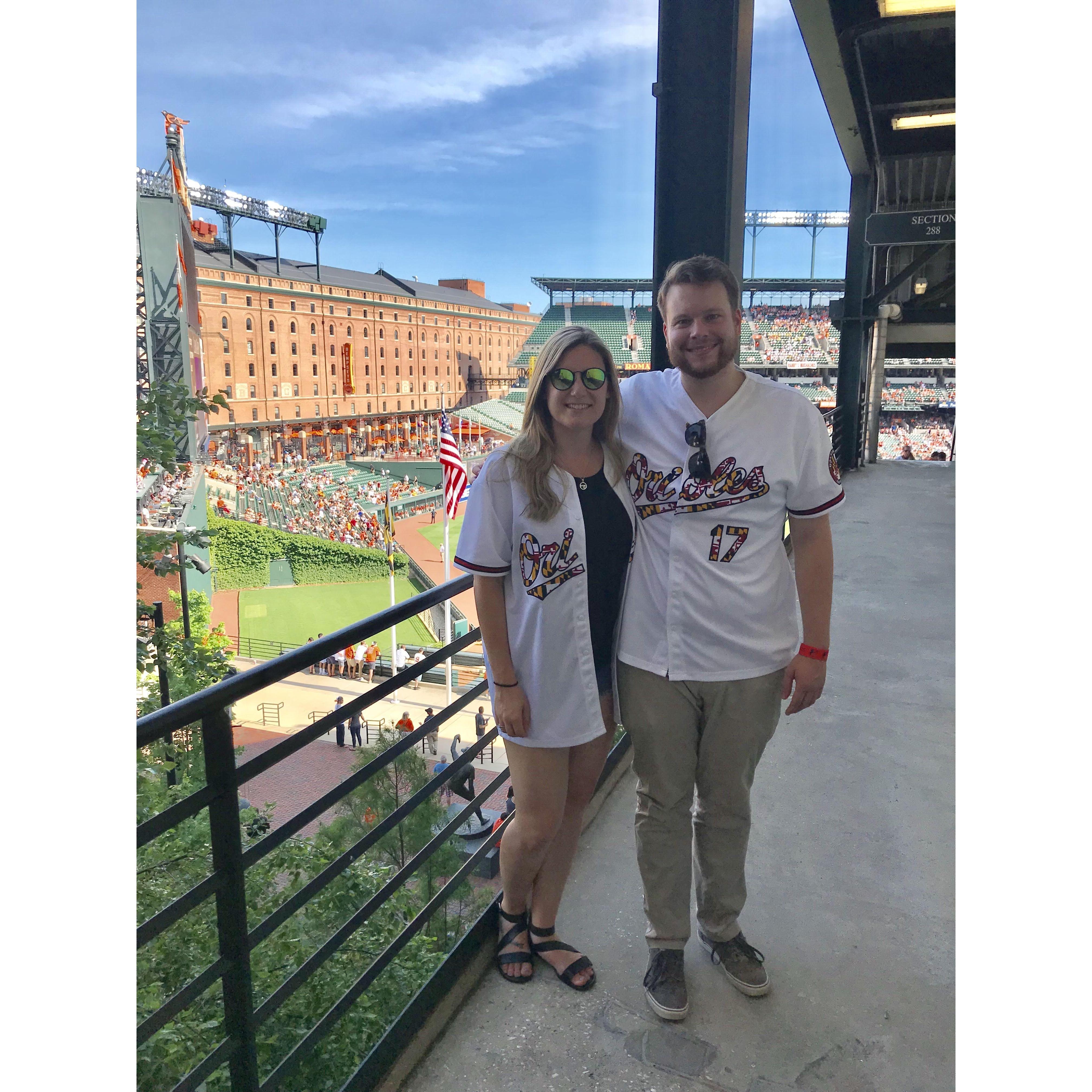 Together at the Orioles game