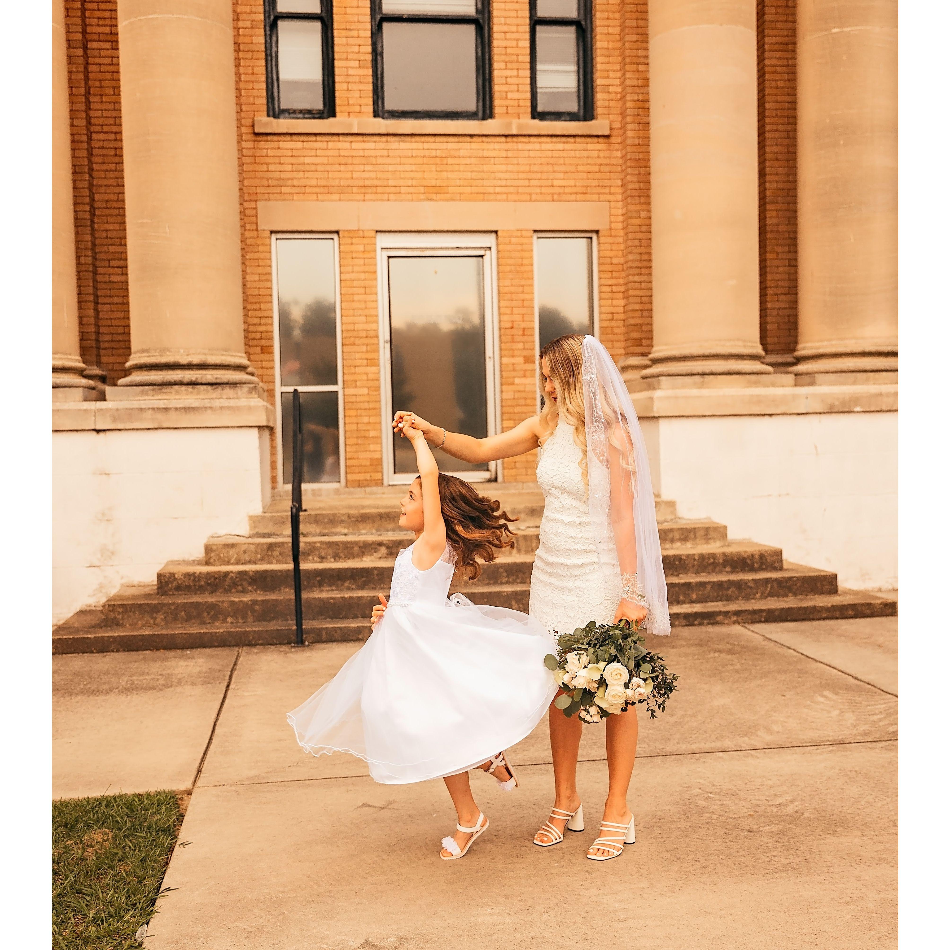 Photos from our legal marriage in July 2023