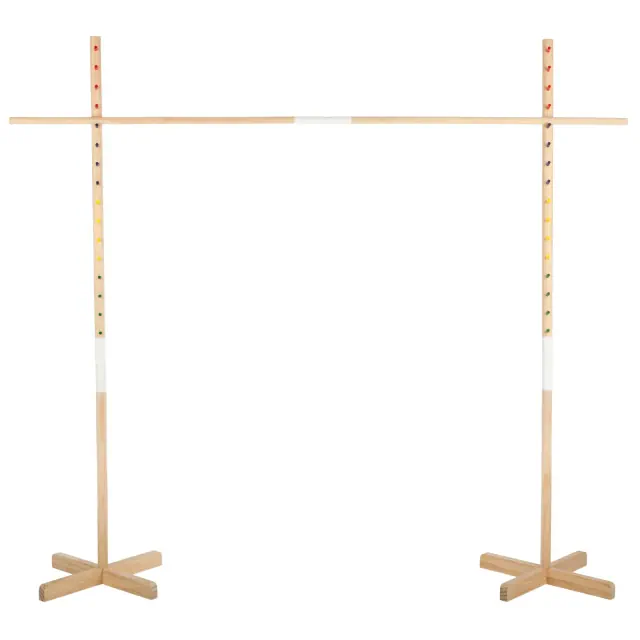 Hey Play Wooden Limbo Game for Kids and Adults