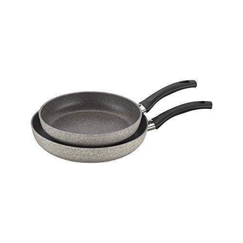 Ballarini 75001-651 Parma Forged Aluminum Nonstick Fry Pan Set, 2-Piece, Granite