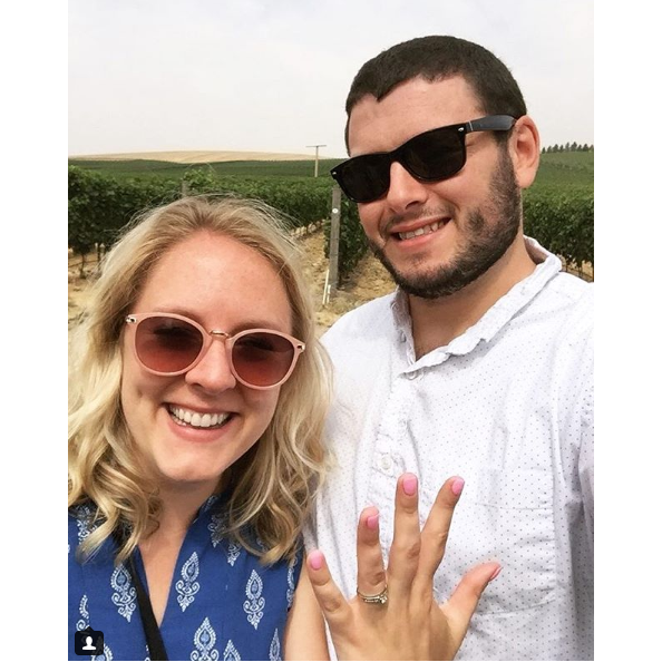 We got engaged in Walla Walla while wine tasting on a beautiful, sunny day!