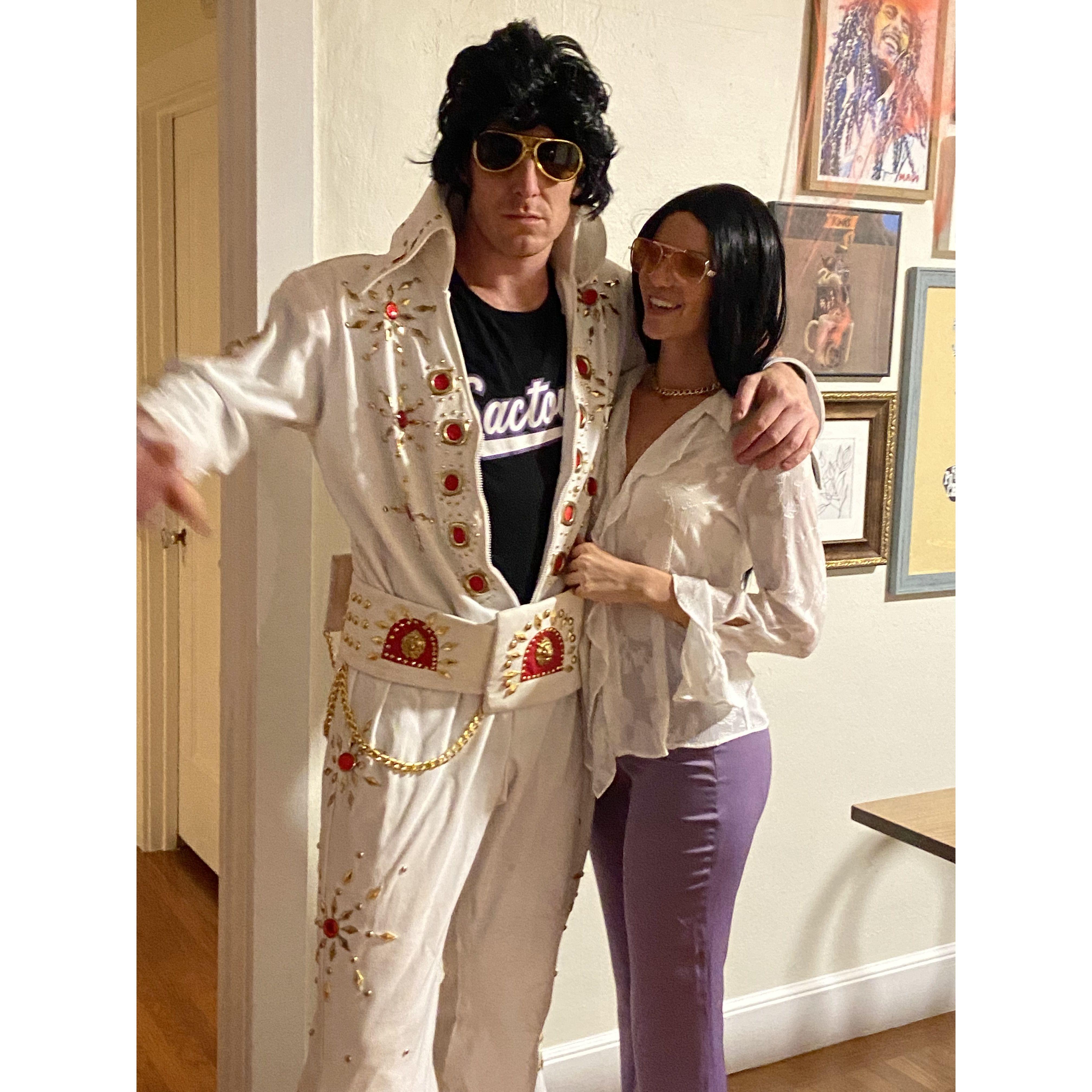 Elvis and Priscilla for Halloween 2022
