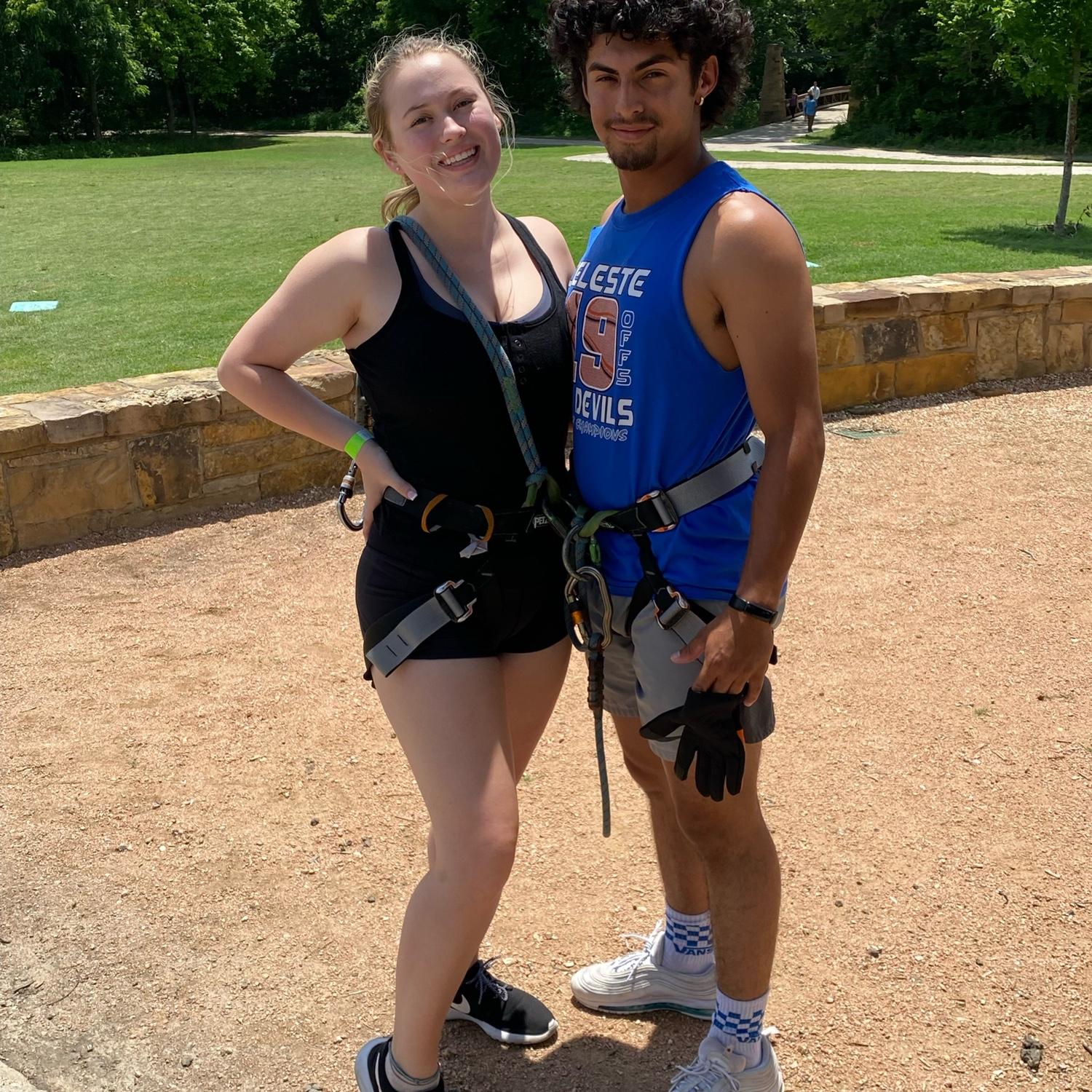 that one time I convinced Andrew to go zip-lining- one of our favorite memories.