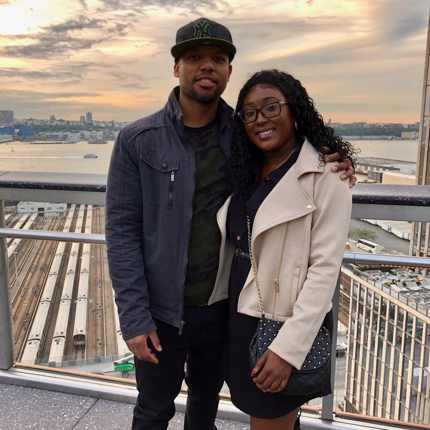 We first said, "I love you" right before our friend this pic of us.