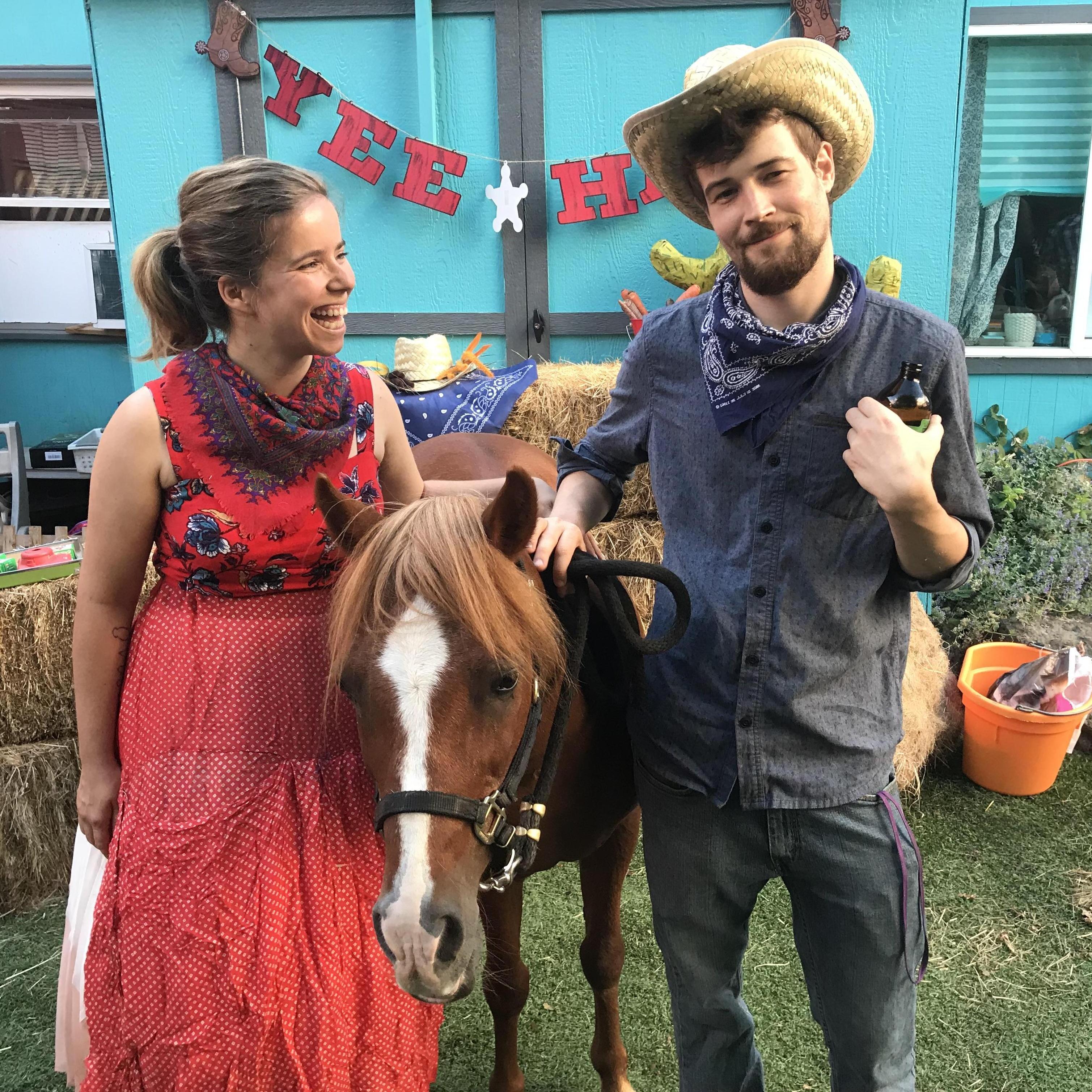 Hanging with our best friend, Lil Sebastian