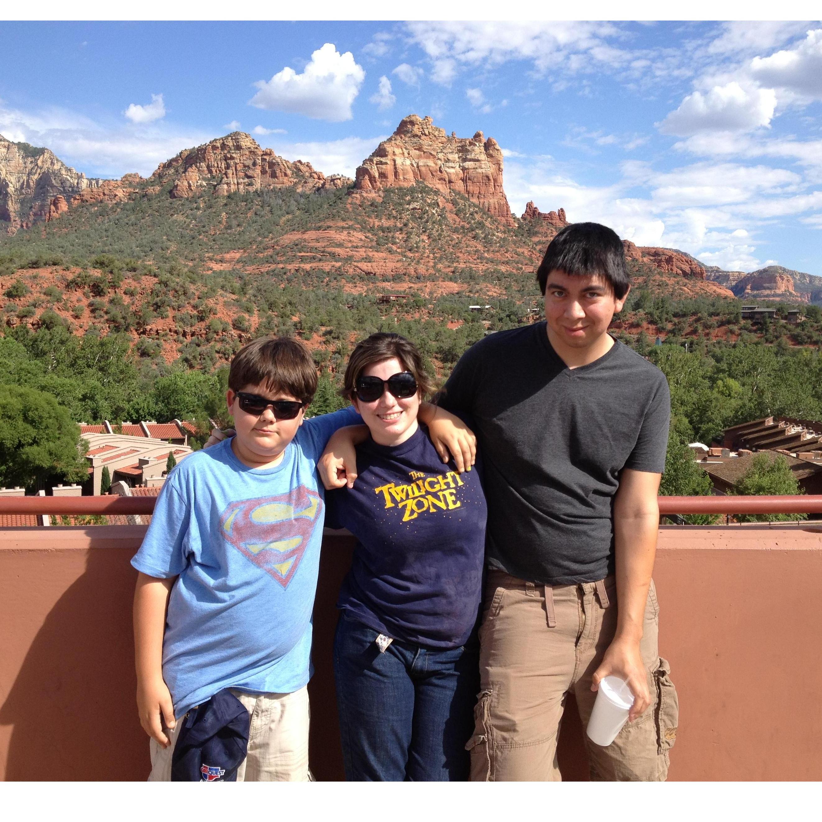 Experiencing the Arizona heat! Sedona, AZ.