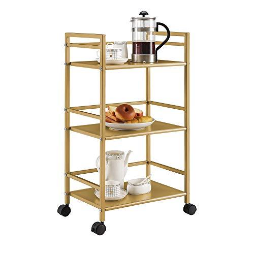 Novogratz Helix Utility Cart, Gold