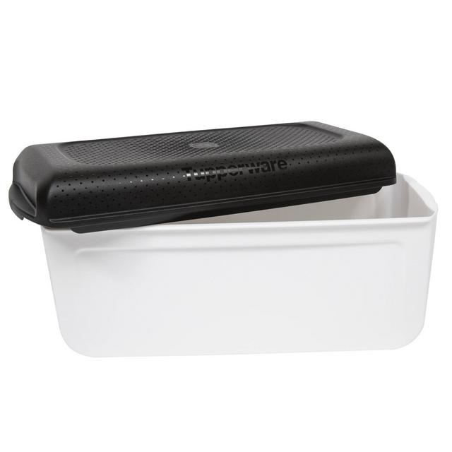 Tupperware 64oz Plastic Basic Bread Saver Storage Container White